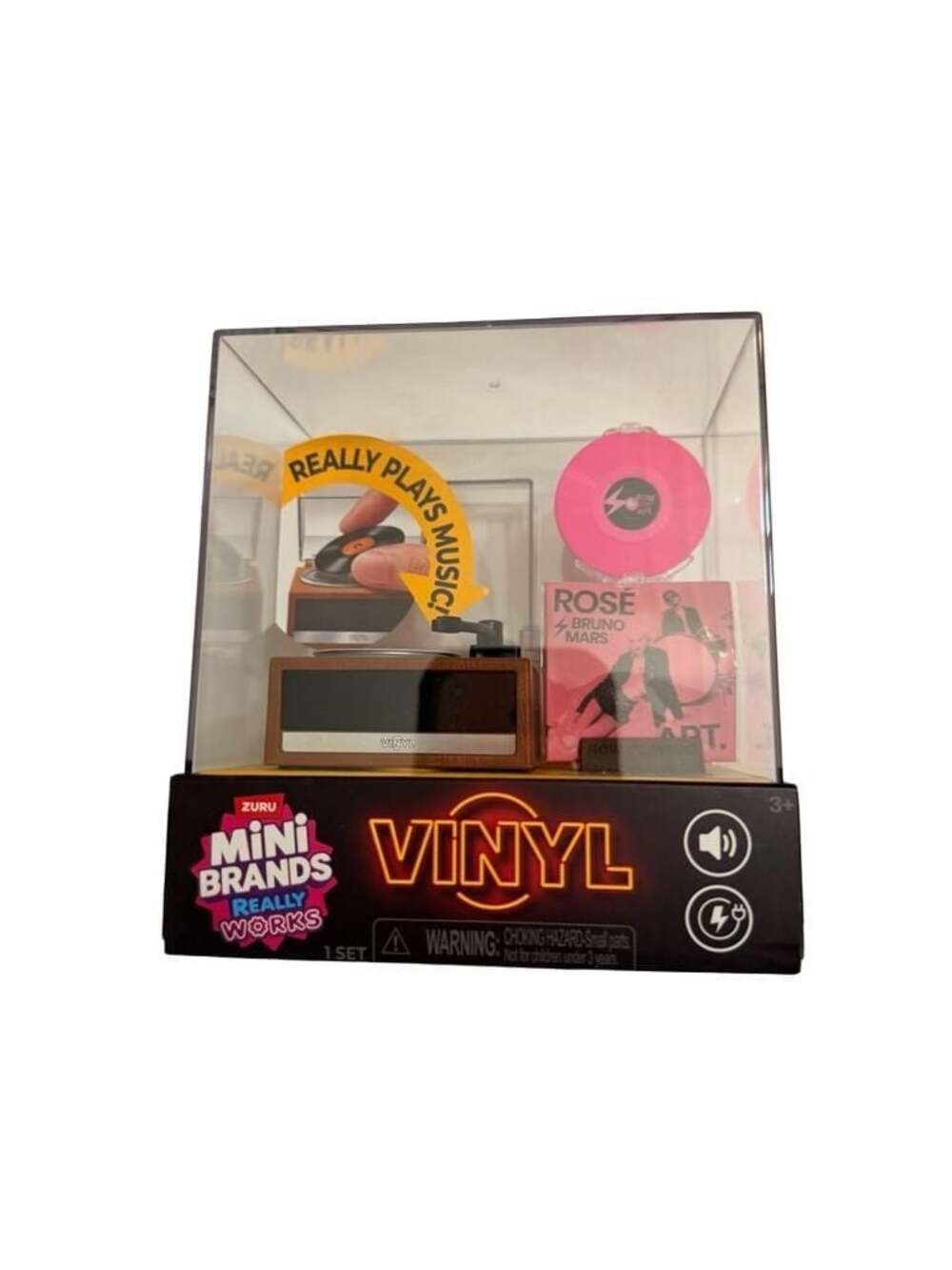 Mini Brands Really Works Vinyl Record Player New Sealed Fast Ship